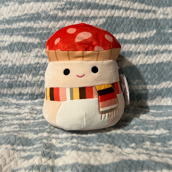 Fall Malcolm the Mushroom with a Scarf 8 inch Squishmallows - Picture 5 of 5